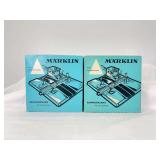 Two Marklin HO Gauge 7192 level crossing sets in original boxes M track