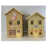 Piko G Scale No. 62069 Taylor Shop and No. 62070 Pet Shop built fully assembled layout accessory buildings