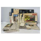 Piko G Scale instructions sheets and box lid fronts for layout accessory buildings