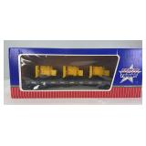 USA Trains G Scale R-17503 New York Central flat car with generator load in original box