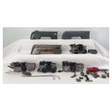 Marx O Gauge New York Central Mercury and C.V. streamlined steam locomotive shells, electric motors, parts for repair or restoration