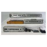 Postwar Lionel O Gauge 2023 UP Alco diesel A unit, 2432 Clifton, two 2434 Newark, 2436 Summit shells and parts