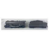 Prewar Lionel O Gauge 224E 2-6-2 steam locomotive with long streamlined die-cast tender w/whistle in gray