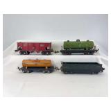 Prewar Lionel O Gauge 1680 Shell, 812 gondola, 815 tank, 816 operating hopper