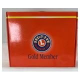 Modern Lionel O Gauge 19978 1999 Gold Member Lionel Railroader Club 9700 box car in box