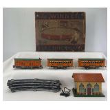 Boxed Prewar The Winner Toy Corporation O Gauge Outfit No. 1000 electric passenger set