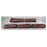 Marx O Gauge M-10000 Union Pacific U.S. Mail R.P.O. powered unit, two Coach cars and Coach Buffet observation
