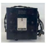Early prewar Jefferson Elec. Mfg. Type 3 Toy Transformer, 150 watts with cloth wrapped cord