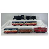 Marx O Gauge 588 NYC diesel switcher, 36000, three 4484, 956 and 941 4-wheel freight