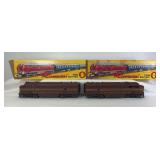 Two Rivarossi O Scale 2-rail 7102C Pennsylvania F.M. diesel locomotive A units in original box