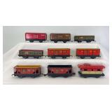 Marx O Gauge 6" tab and slot 4-wheel freight trains, 552, 554, 555 B&LE, 90171 B&LE 20102 NYC