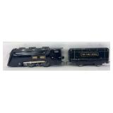 Marx O Gauge electric New York Central Commodore Vanderbilt streamlined steam locomotive and tender
