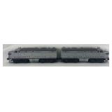 Postwar Lionel O Gauge 2023 Union Pacific Alco diesel A units, powered and dummy two tone gray/silver