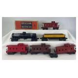 Postwar Lionel O Gauge 1007, 6017, 6257, 6257 w/box, 3469, 715 freight