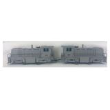 Marx O Gauge unpainted gray 588 New York Central diesel locomotives both electric powered