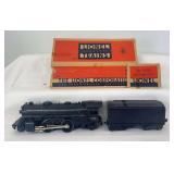 Postwar Lionel O Gauge 1655 2-4-2 die-cast steam loco with tender