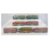 Marx O Gauge lithographed tinplate diesel locomotive A and B units, one windup motor