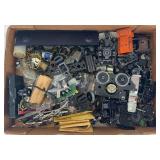 Lionel O Gauge prewar, postwar and modern era parts, motor parts, tender parts, side rods, eccentric cranks, unrun freight trucks, etc.