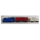 Marx O Gauge Mo-Pac Missouri Pacific System diesel locomotive, 54099 MP stock, M.P.1231 Missouri Pacific System caboose