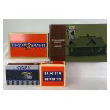 Lionel Licensed products; Zippo Lighter, Eastwood Automobilia pickup trucks, Schylling hand car and Hallmark Oceanside Depot in original boxes