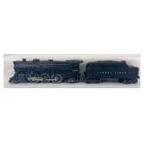 Postwar Lionel O Gauge No. 675 2-6-2 steam locomotive & 2466WX tender with whistle
