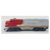 Postwar Lionel O Gauge 2383P  Santa Fe EMD F3a diesel locomotive