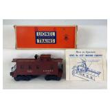 Postwar Lionel O Gauge 6557 Illuminated Smoke Caboose in original box w/instructions