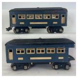 Prewar Lionel O Gauge 600 series passenger cars; coach and observation for restoration/parts