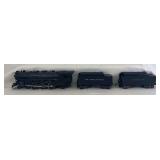 Marx O Gauge 333 die-cast 4-6-2 steam locomotive with both Santa Fe and NYC plastic streamlined tenders