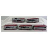 Marx O Gauge Union Pacific M10005 electric diesel locomotive w/Los Angeles, Omaha, Denver, Squaw Bonnet articulated passenger train