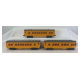 Postwar Lionel O Gauge 2481 Plainfield, 2482 Westfield, 2483 Livingston passenger train