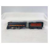 Marx O Gauge 3000 Canadian Pacific 2-4-2 streamlined steam locomotive and streamlined 3/16" scale 8-wheel tender