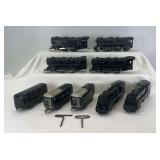 Marx O Gauge 999, 898 electric locomotives, four key wind locomotives, three tenders