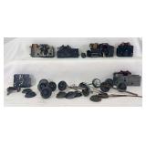 Marx O Gauge electric motors and parts for locomotives, side rods, gears, drive wheels, etc. for repairs or restorations