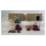 Postwar Sakai O Gauge Railroad Crossing signal and Block signal accessories in original boxes w/instructions