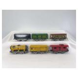 Marx O Gauge NYC tender, 1935 Mail, 553 SF, 91453 C&S, 1678 NP General Coal, 694 NYC w/lithographed frame sides