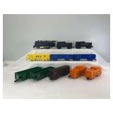 Marx O Gauge 490 0-4-0, NYC & PRR tenders, two 715100, two 21913, 131000, 13975, two NYC caboose