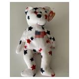 TY BEANIE BABIES GLORY THE BEAR BIRTHDAY 7-4-1997