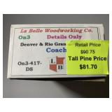 LA BELLA WOODWORKING CO. DENVER & RIO GRANDE WESTE