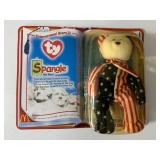 TY MCDONALD BEANIE BABIES SPANGLE THE BEAR BIRTHDA