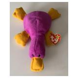 TY BEANIE BABIES PATTI THE PLATAPUSS BIRTHDAY 1-6-