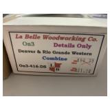 LA BELLE WOODWORKING CO. DENVER & RIO GRANDE WESTE