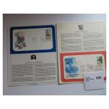 BICENTENNIAL 1977 STAMPS CT GA STATEHOOD FIRST DAY
