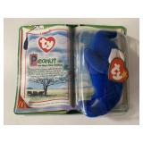 TY MCDONALD BEANIE BABIES PEANUT THE ROYAL BLUE EL
