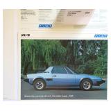 FIAT X1 /9 BLUE CAR PRINTS, STATS 1979 CAR DRIVER