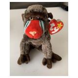 TY BEANIE BABIES CHEEKS THE BABOOM BIRTHDAY 5-18-1
