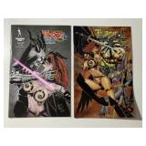 2 BROADSWORD COMICS TAROT WITCH OF THE BLACK ROSE