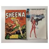 1 EPIC & 1 BLACKTHORNE COMIC SHEENA #1 & ELEKTRA #