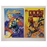 1 HOT & 1 HERO COMIC GODS FOR HIRE #1 & CAPTAIN TH