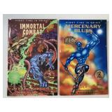 2 ENTITY COMICS IMMORTAL COMBAT #5 & MERCENARY BLU